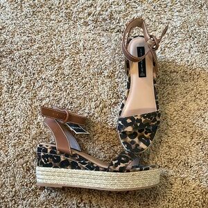 Leopard Espadrille Sandals